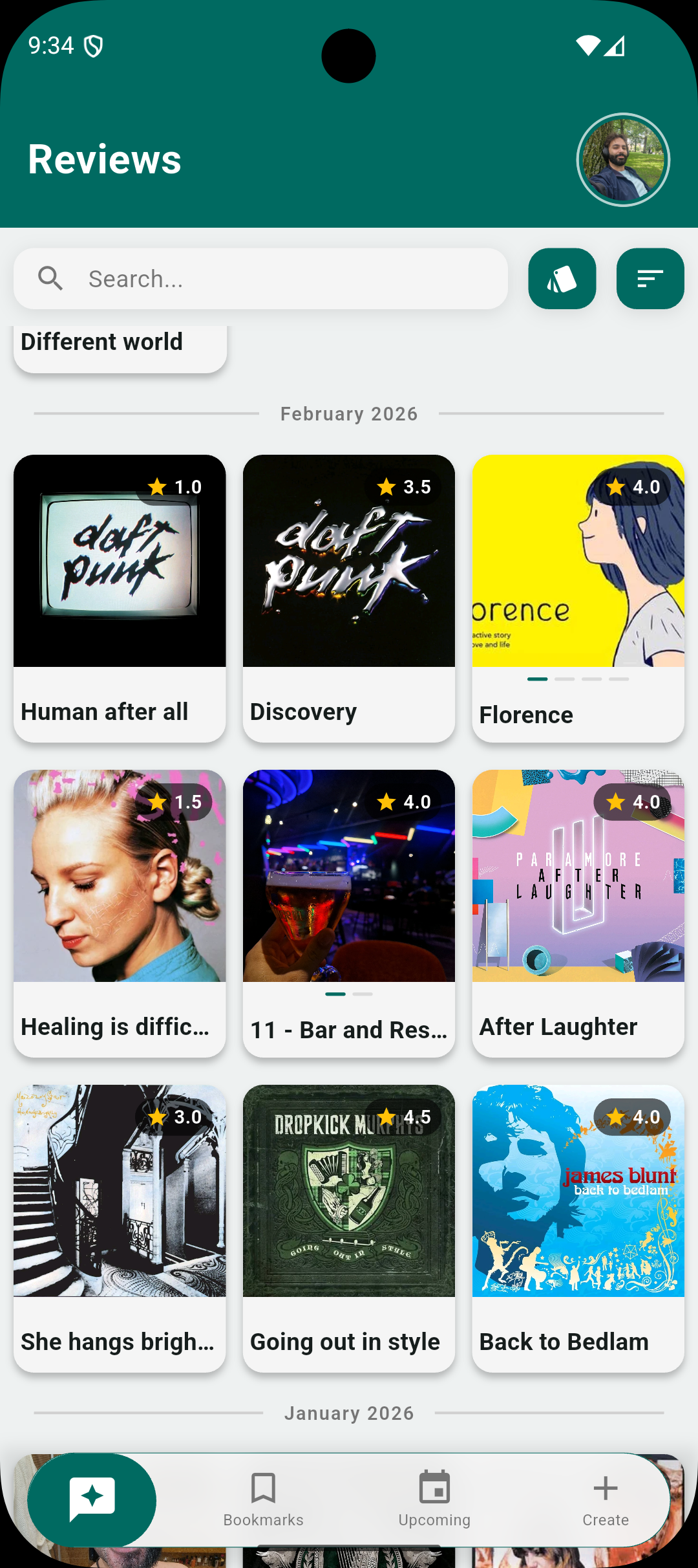 Bookmarks in Mynt